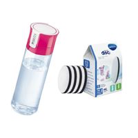 Brita Fill & Go Vital filtračná fľaša ružová 0,6 l + 4 ks filtra