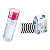 Brita Fill & Go Vital filtračná fľaša ružová 0,6 l + 7 ks filtra