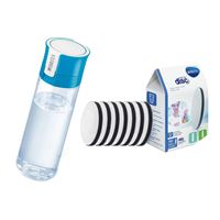 Brita Fill & Go Vital filtračná fľaša modrá 0,6 l + 7 ks filtra