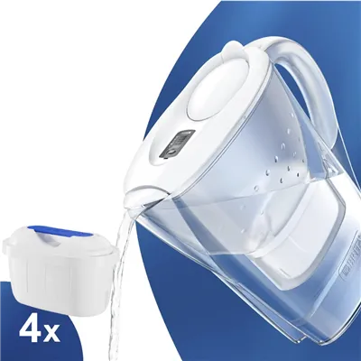 Brita Marella biela filtračná kanvica 2,4 l + 4 ks filtra FilterLogic FL-402H