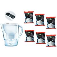 Filtračná kanvica Brita Marella Cool biela + 6 ks Filter Logic FL-402H