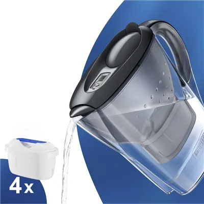 Brita Marella grafitová filtračná kanvica 2,4 l+ 4 ks filtra FilterLogic FL-402H