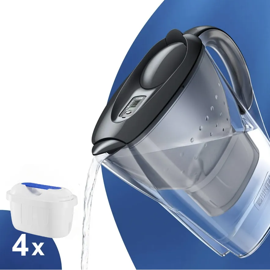 Brita Marella grafitová filtračná kanvica 2,4 l+ 4 ks filtra FilterLogic FL-402H