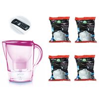 Filtračná kanvica Brita Marella Cool ružová + 4 ks Filter Logic FL-402H
