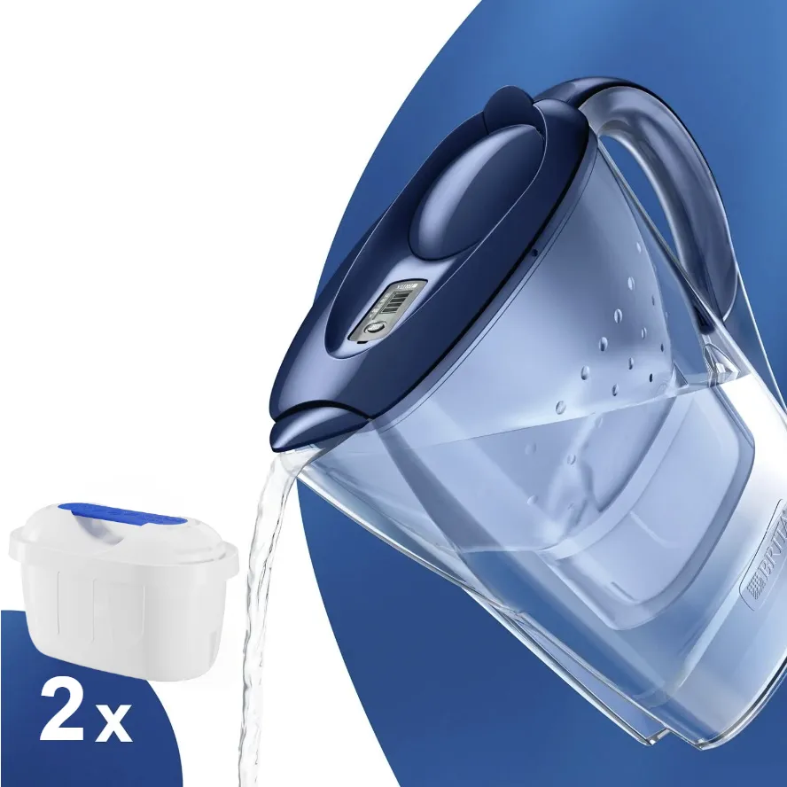 Brita Marella modrá filtračná kanvica 2,4 l + 2 ks filtra FilterLogic FL-402H