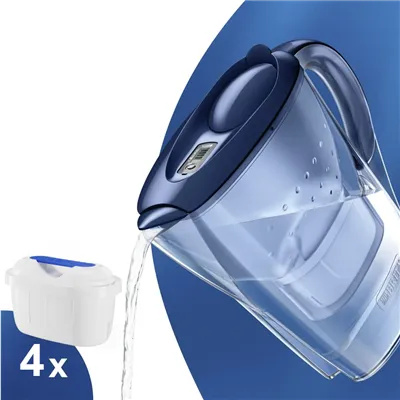 Brita Marella modrá filtračná kanvica 2,4 l + 4 ks filtra FilterLogic FL-402H