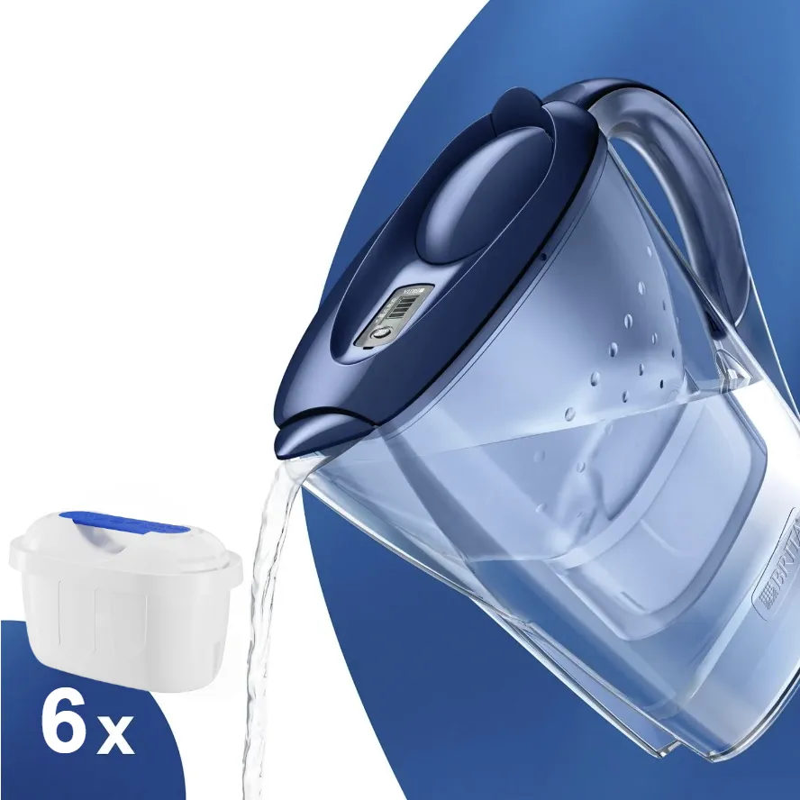 Brita Marella modrá filtračná kanvica 2,4 l + 6 ks filtra FilterLogic FL-402H