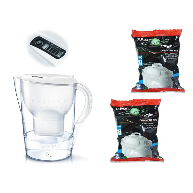 Brita Marella XL biela filtračná kanvica 3,5 l + 2 ks filtra FilterLogic FL-402H