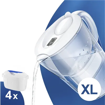 Brita Marella XL biela filtračná kanvica 3,5 l + 4 ks filtra FilterLogic FL-402H