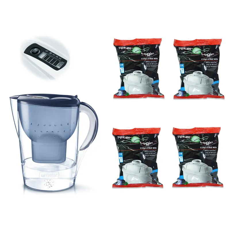 Brita Marella XL modrá filtračná kanvica 3,5 l + 4 ks filtra FilterLogic FL-402H