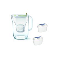 Filtračná kanvica Brita Fill & Enjoy Style limetková + 2 ks Filter Logic FL-402H