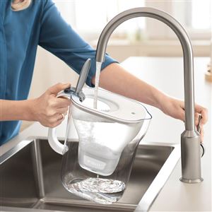 Filtračná kanvica Brita Fill & Enjoy Style XL sivá + 1 ks Filter Logic FL-402H