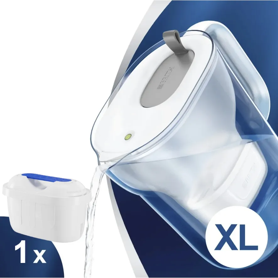 Filtračná kanvica Brita Fill & Enjoy Style XL sivá + 1 ks Filter Logic FL-402H