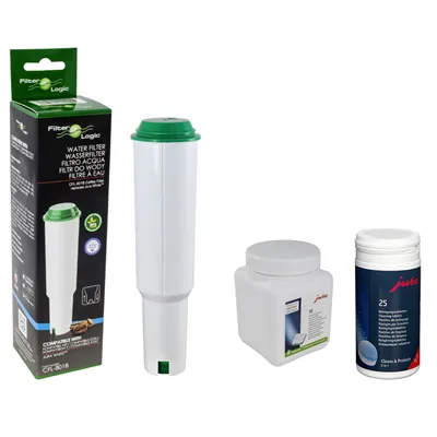 Filter Logic CFL-801B (za Jura Claris White) + Jura dvojfázové čistiace tablety 25 ks + Jura odvápňovacie tablety 36 ks