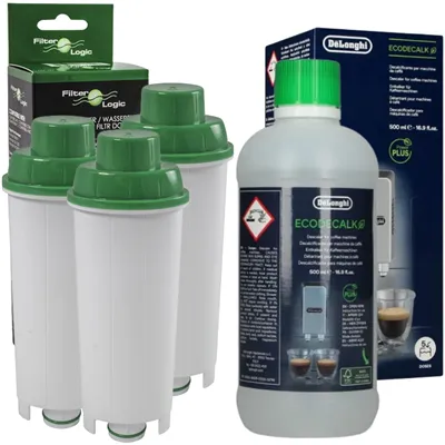 Filter Logic CFL-950B filter (za DeLonghi DLS C002) 3 ks + DeLonghi EcoDecalk odvápňovač 500 ml