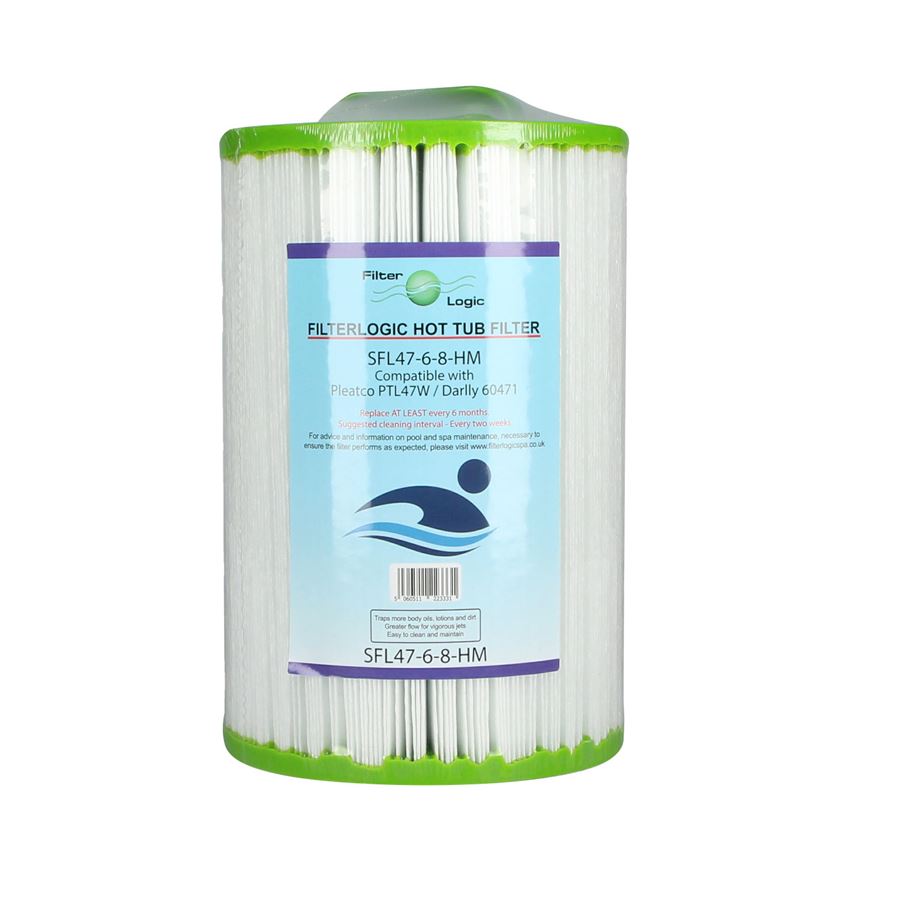 Filter Logic SFL47-6-8HM filtračná kartuše pre vírivky a SPA (Pleatco PTL47W, Darlly 60471, Filbur FC-0315, Unicel 6CH-47)