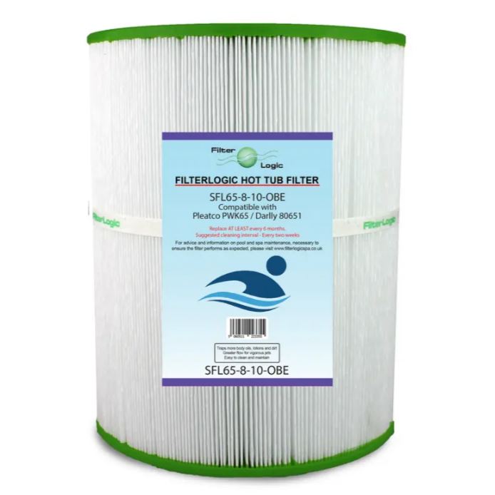 Filter Logic SFL65-8-10OBE filtračná kartuše pre vírivky a SPA (Pleatco PWK65, Darlly 80651, Filbur FC-3960)