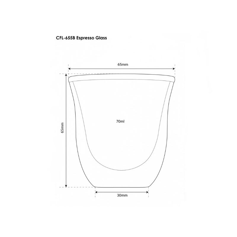 Filter Logic CFL-655B termo espresso poháriky 2 ks 70 ml