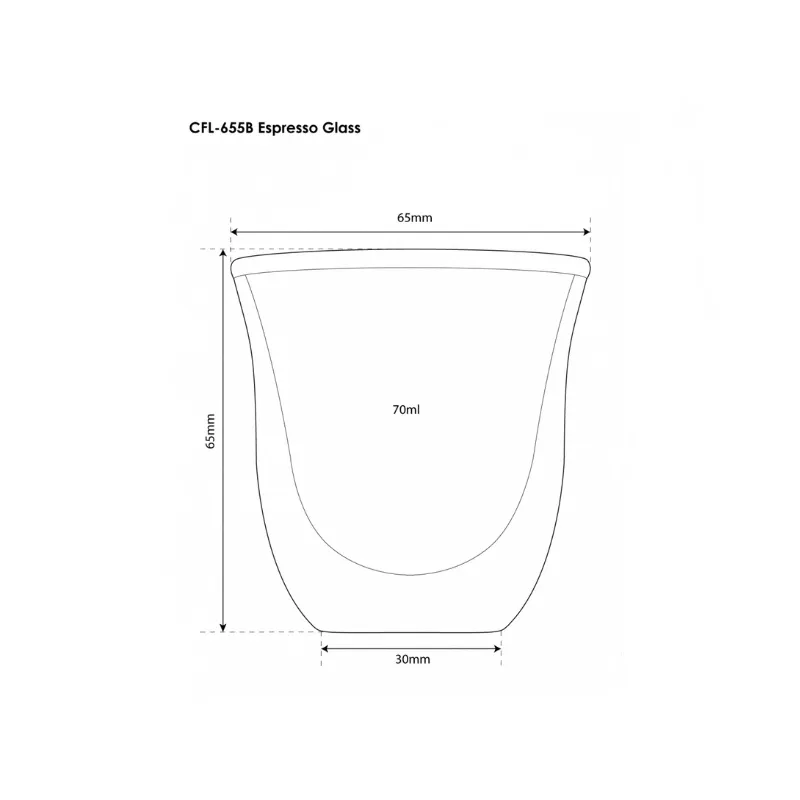 Filter Logic CFL-655B termo espresso poháriky 2 ks 70 ml