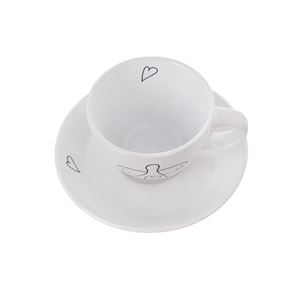 Orion keramický hrnček s tanierikom ANJEL 90 ml 2 ks