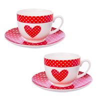 Orion hrnček porcelánový + podšálka BODKA 280 ml 2 ks