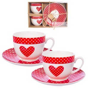 Orion hrnček porcelánový + podšálka BODKA 280 ml 2 ks