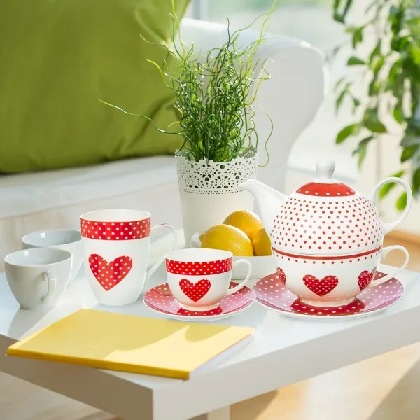 Orion hrnček porcelánový BODKA 380 ml