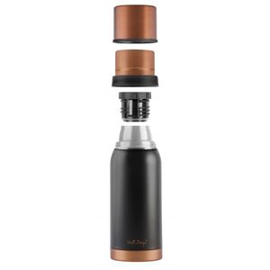 Vialli Design turistická termoska FUORI čierna 1 l (black rose gold)