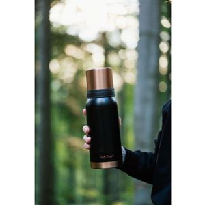 Vialli Design turistická termoska FUORI čierna 1 l (black rose gold)