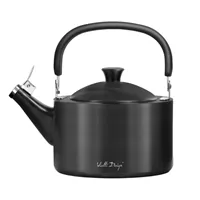 Vialli Design DIAMANTE čajová kanvica s píšťalkou, matná, grafitová 1,5 l