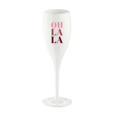 Koziol nerozbitný pohár na šampanské Cheers No.1 OH LA LA 100 ml 