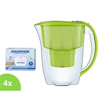 Filtračná kanvica Aquaphor Amethyst zelená (citrónová) 2,8 l + 4 ks filtra Aquaphor Maxfor+