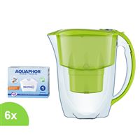 Filtračná kanvica Aquaphor Amethyst zelená (citrónová) 2,8 l + 6 ks filtra Aquaphor Maxfor+