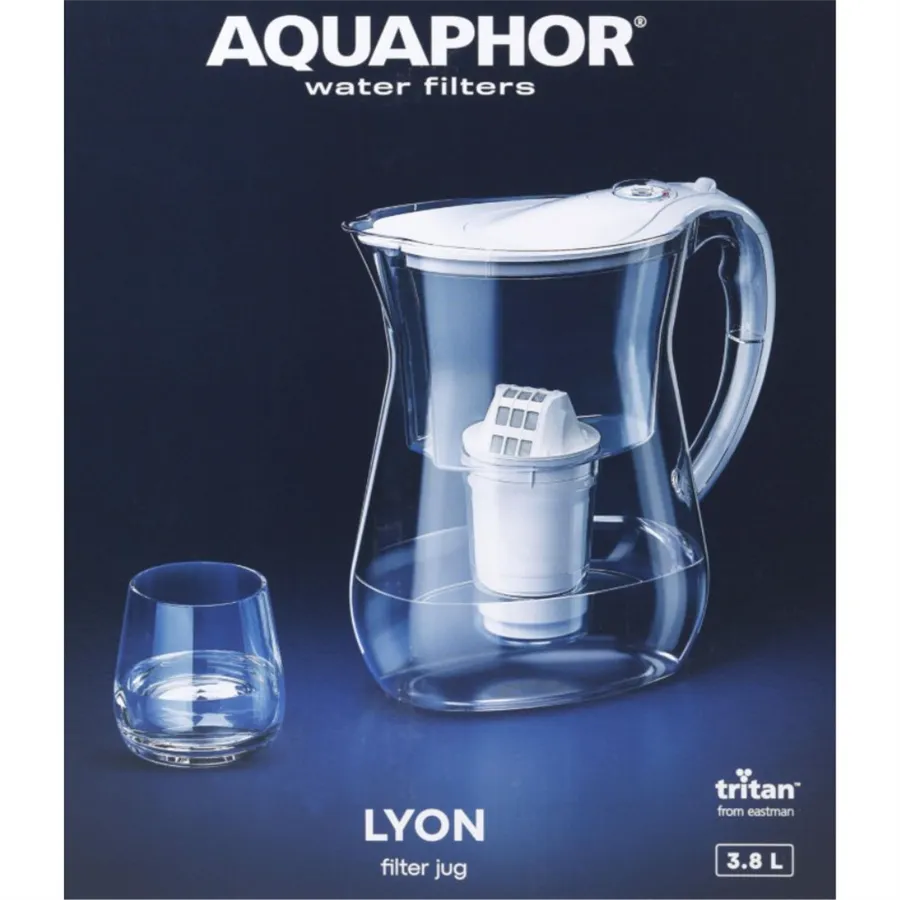 Aquaphor Lyon biela filtračná kanvica + 4 ks filtra Aquaphor A5
