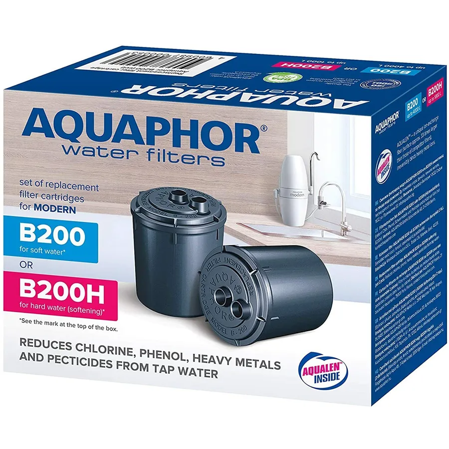 Aquaphor B200-H zmäkčovací náhradná sada 2 ks filtrov pre zariadenia Modern (pre tvrdú vodu)