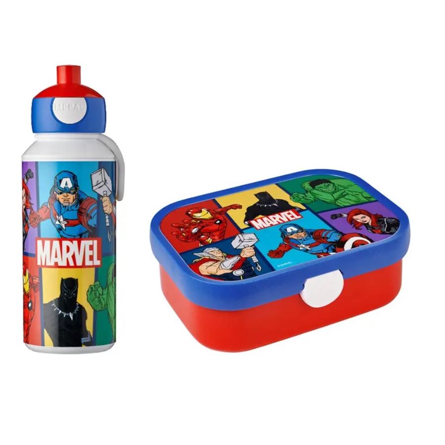 Mepal detský desiatový set Campus Avengers (box + fľaša na vodu)