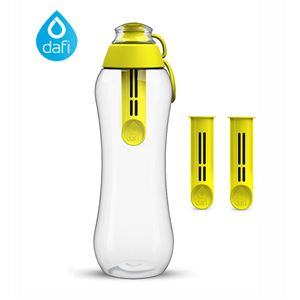Dafi filtračná fľaša 0,5 l citrónová + 2 náhradné filtre s viečkom