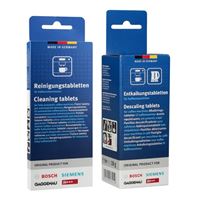 Bosch / Siemens TCZ8001 čistiace tablety 10 ks + TCZ8002 odvápňovacie tablety 6 ks