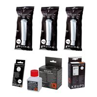 Krups F08801 Aqua Filter Claris 3 ks + F0540010 + XS300010 čistiace tablety + XS900010 čistiaca tekutina do Barista