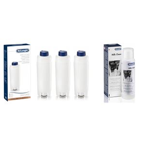 DeLonghi DLS C002 vodný filter 3 ks + DeLonghi SER3013 Milk Clean