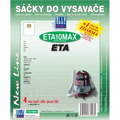 Jolly textilné vrecká do vysávača ETA 10 MAX 4 ks 3008S