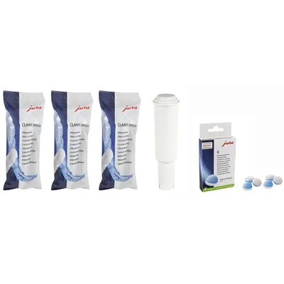 Jura Claris White filter 3 ks + Jura čistiace tablety 6 ks