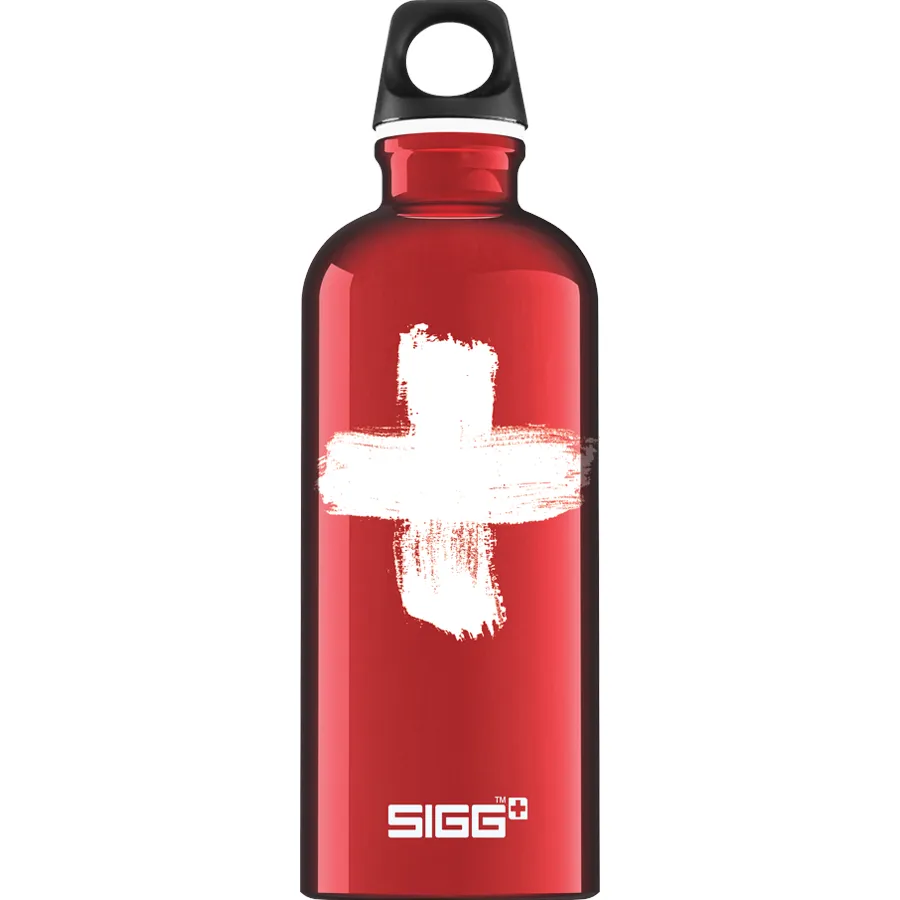 Sigg fľaša Swiss Red 0,6 l