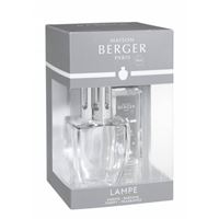 Maison Berger Paris katalytická lampa June transparentná + Neutrálna čistiaca zmes 250 ml, darčeková sada