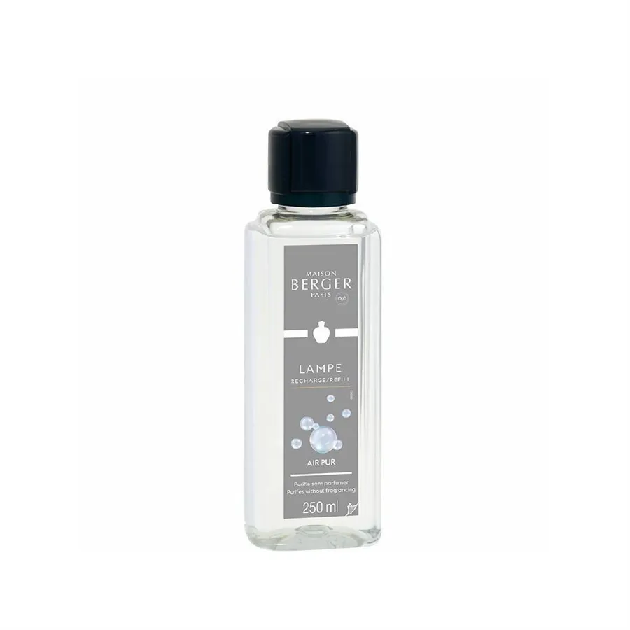 Maison Berger Paris katalytická lampa June transparentná + Neutrálna čistiaca zmes 250 ml, darčeková sada