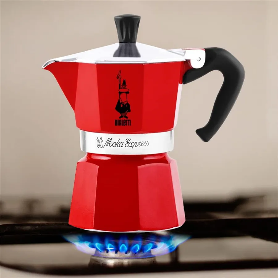 Bialetti Moka Express - moka kanvica 3 šálky červená (1228009)