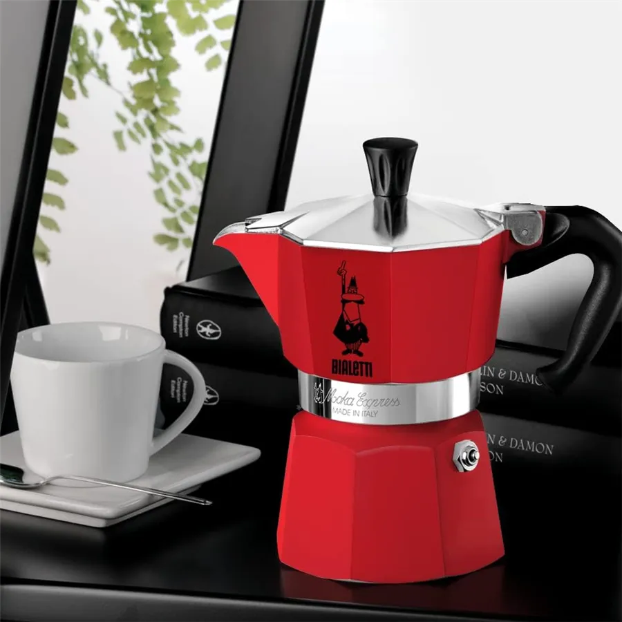 Bialetti Moka Express - moka kanvica 3 šálky červená (1228009)