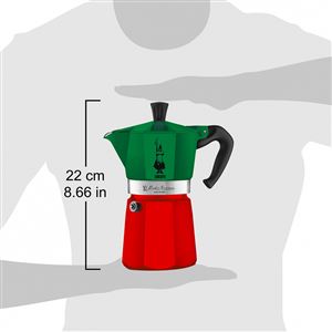 Bialetti Moka Express - moka kanvica 6 šálok Tricolore Italia (5150530)