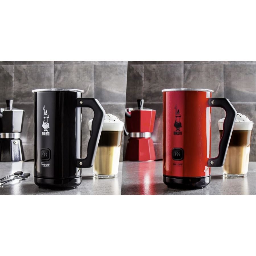 Bialetti 0004433 (MKF02) elektrický napeňovač mlieka, čierny, objem 300 ml