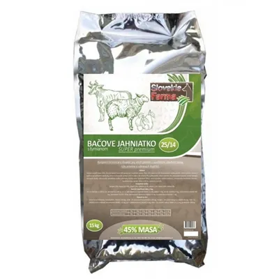Slovakia Farma - Bačove jahniatko 25/14 granule pre psov 15 kg